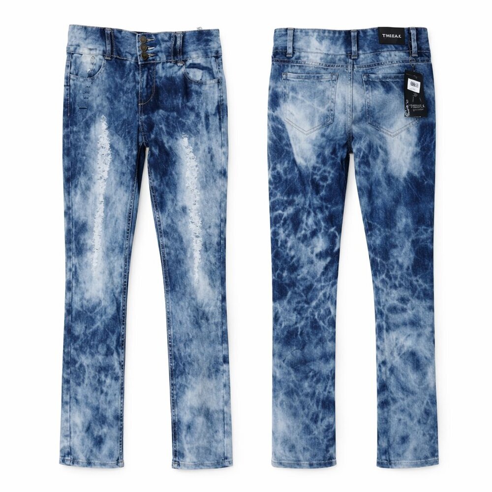 NWT THRILL Distressed Skinny Pants Size XL